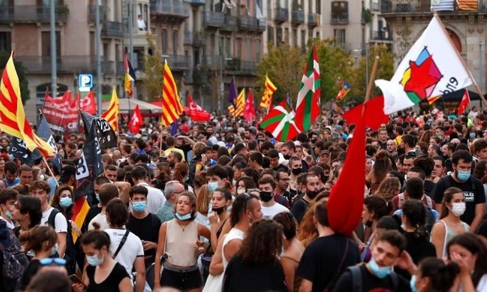 Διαδήλωση στη Βαρκελώνη υπέρ της ανεξαρτησίας της Καταλονίας